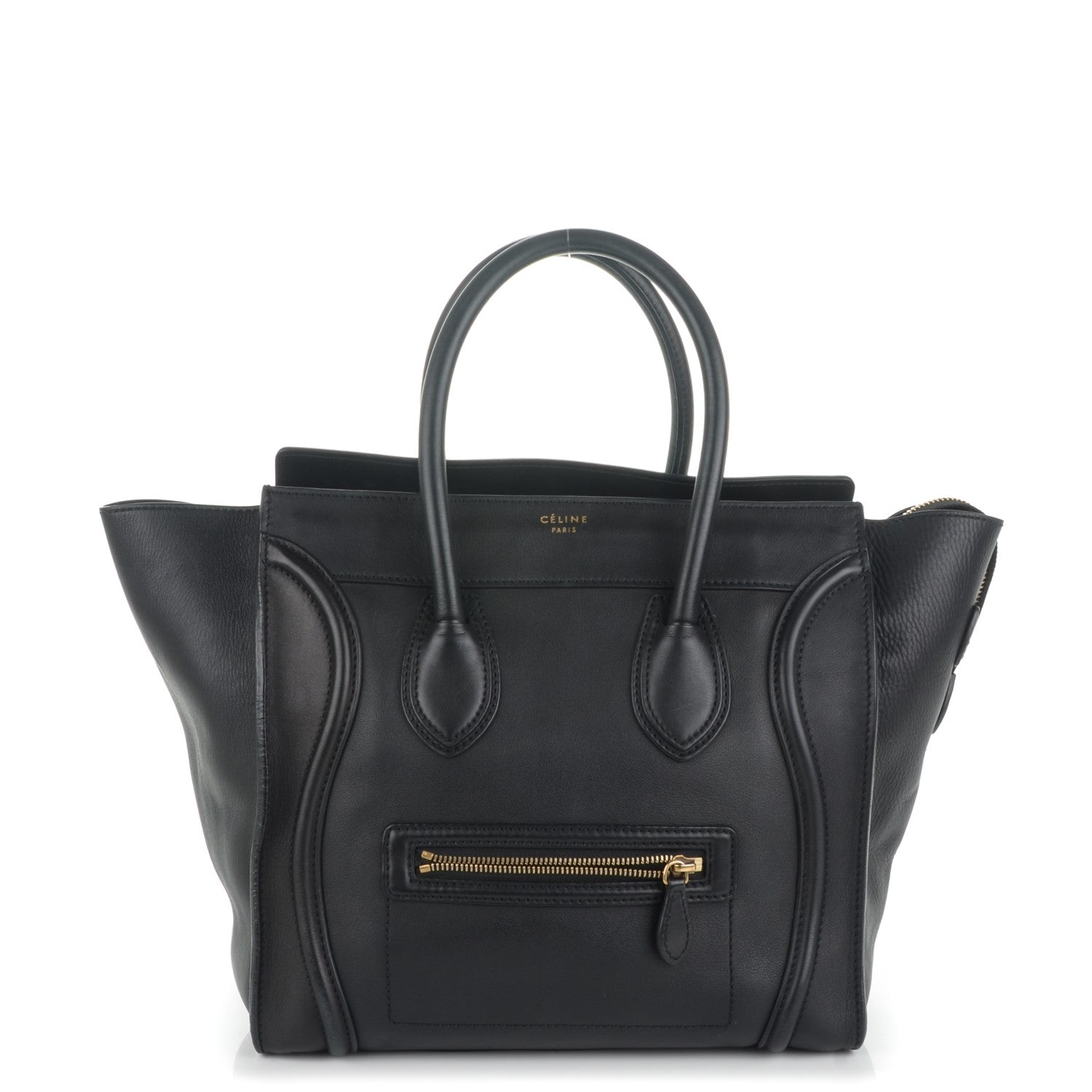 Celine Smooth Calfskin Mini Luggage Black 1 of 8