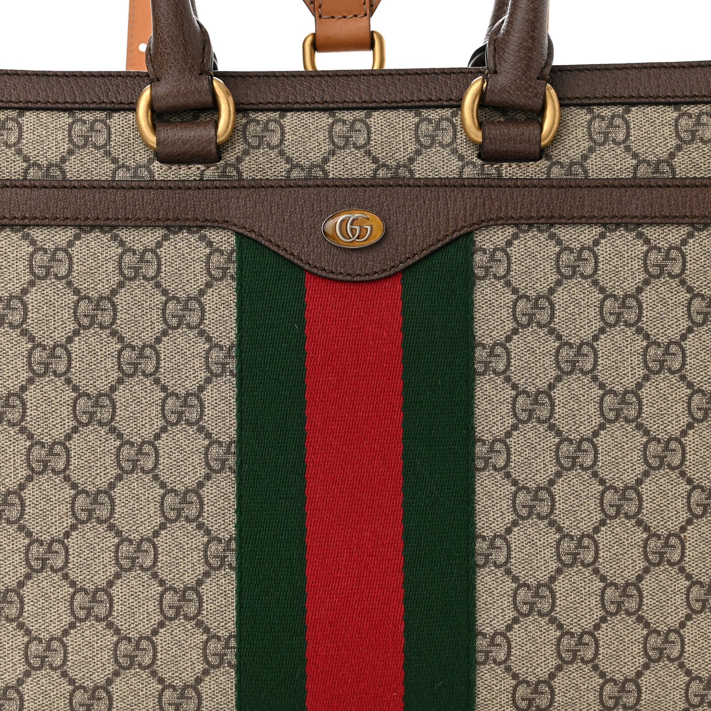 GG Supreme Monogram Web Ophidia Convertible Backpack Beige New Acero