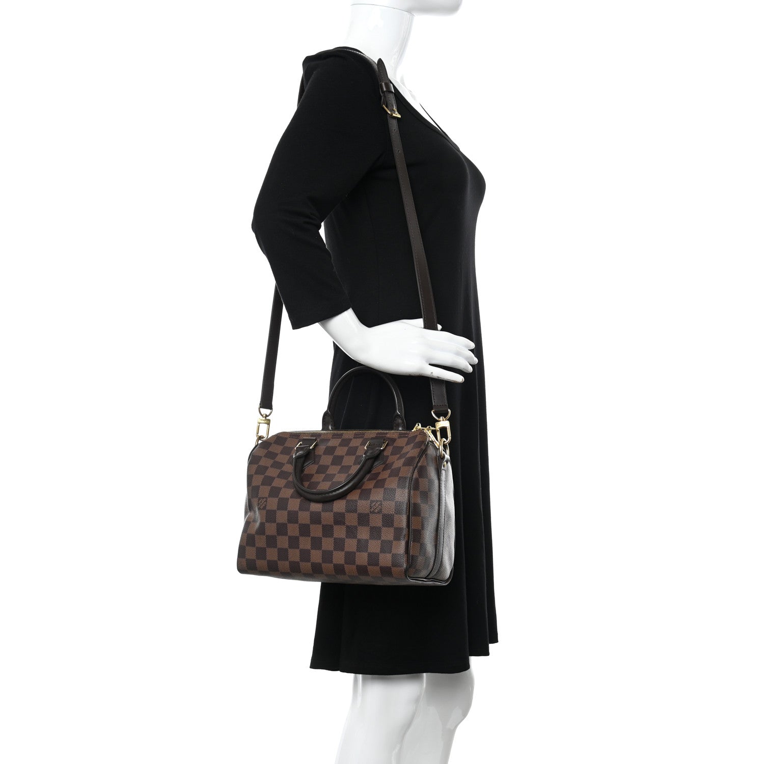 Louis Vuitton Damier Ebene Speedy Bandouliere 25 2 of 15