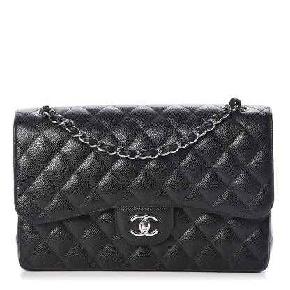 Chanel Caviar Quilted Jumbo Double Flap Black 1 of 10