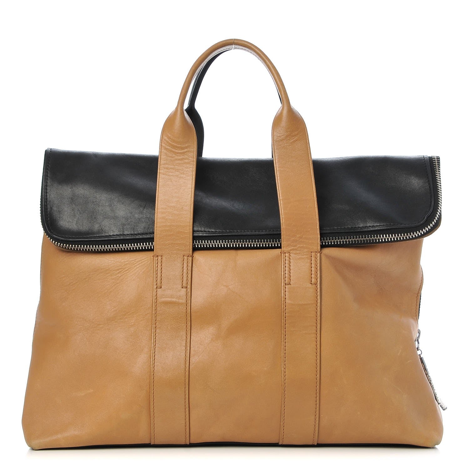 3.1 Phillip Lim 3.1 Calfskin 31 Hour Bag Black Nude 1 of 17