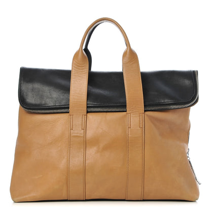 3.1 Phillip Lim 3.1 Calfskin 31 Hour Bag Black Nude 1 of 17