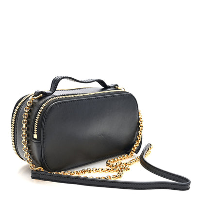 Chloe Shiny Calfskin Mini Vanity C Bag Black 3 of 10