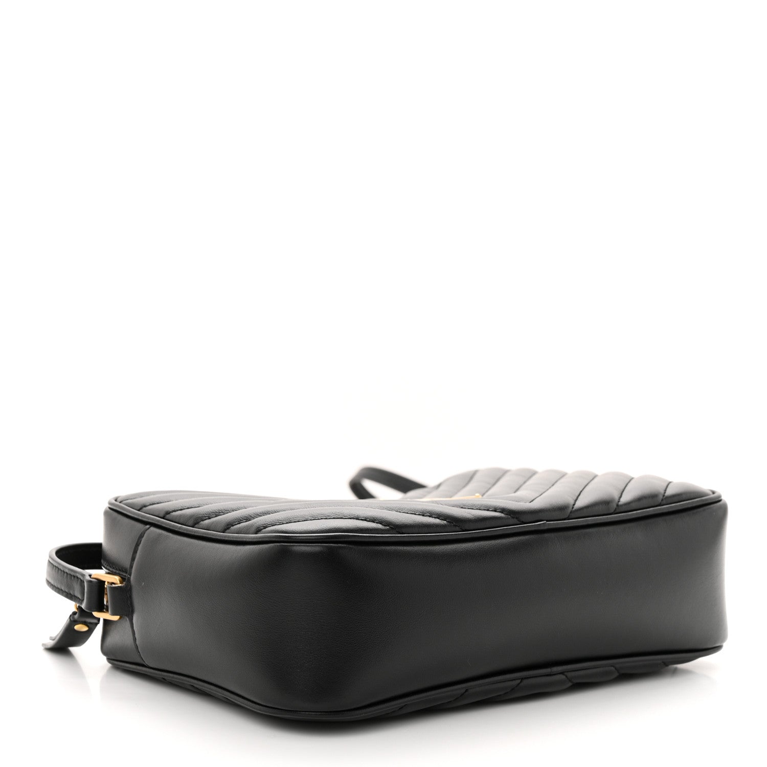 Saint Laurent Calfskin Matelasse Monogram Lou Camera Bag Black 4 of 12
