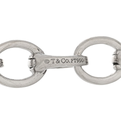 Tiffany Platinum Oval Clasping Link Bracelet 3 of 3