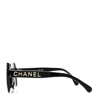 Chanel Acetate Square Sunglasses 5408-A Black 3 of 8