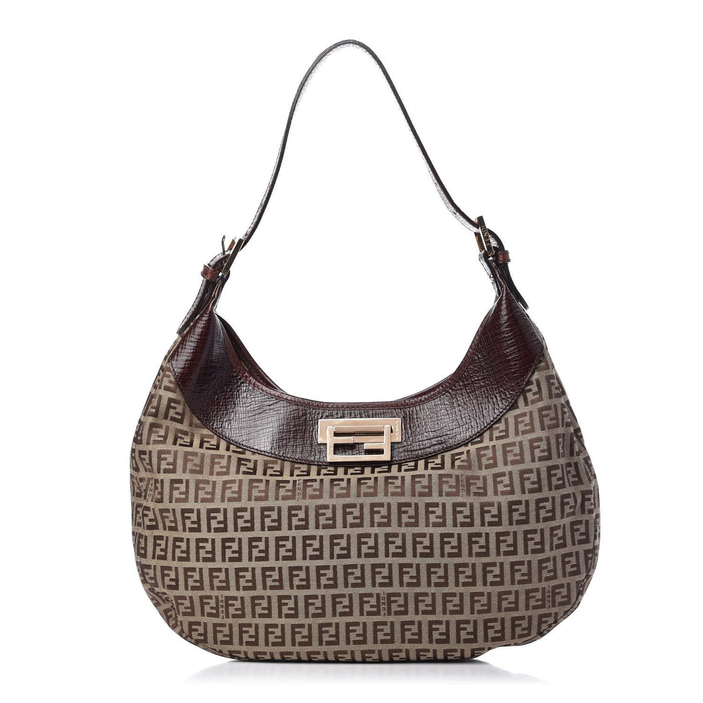 Zucchino Vitello Clip Hobo Mogano Panna Bruciato