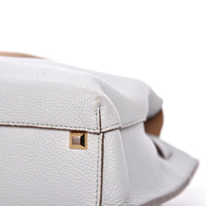 MCM Grained Calfskin Medium Milla Tote Concrete Grey 22 of 27