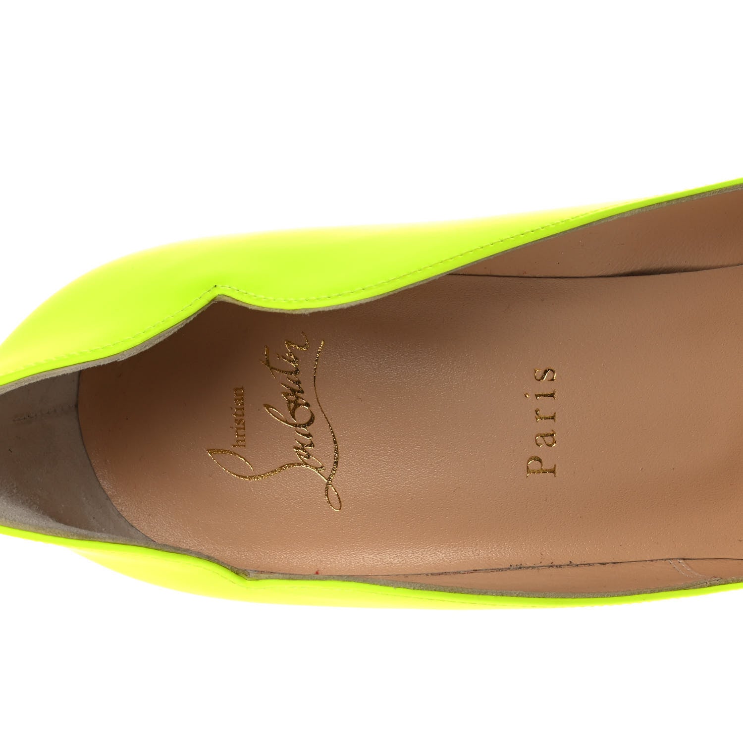 Christian Louboutin Calfskin Hot Chick 100 Pumps 40.5 Fluo 7 of 8