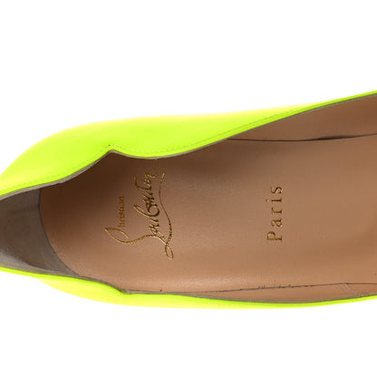 Christian Louboutin Calfskin Hot Chick 100 Pumps 40.5 Fluo 7 of 8