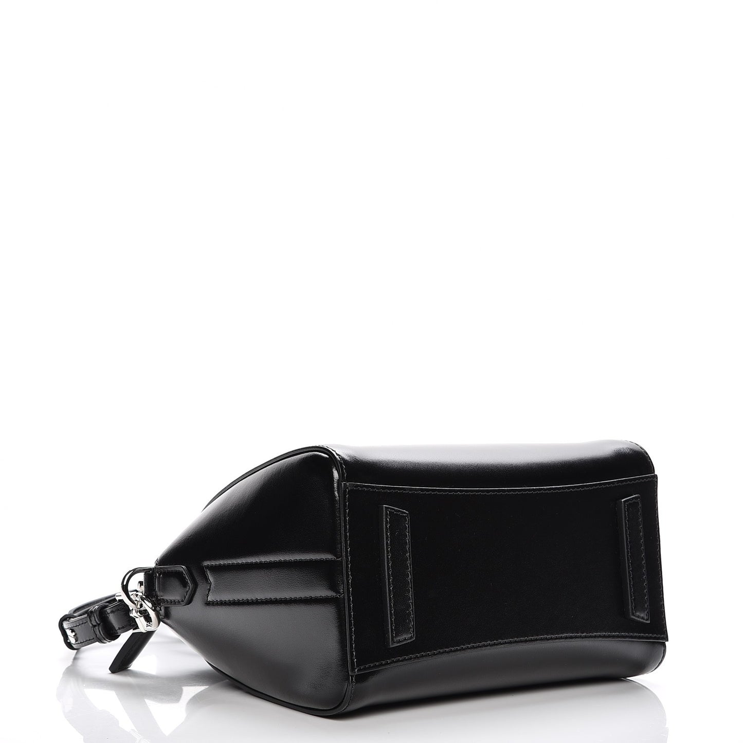 Shiny Lord Calfskin Mini Antigona Black