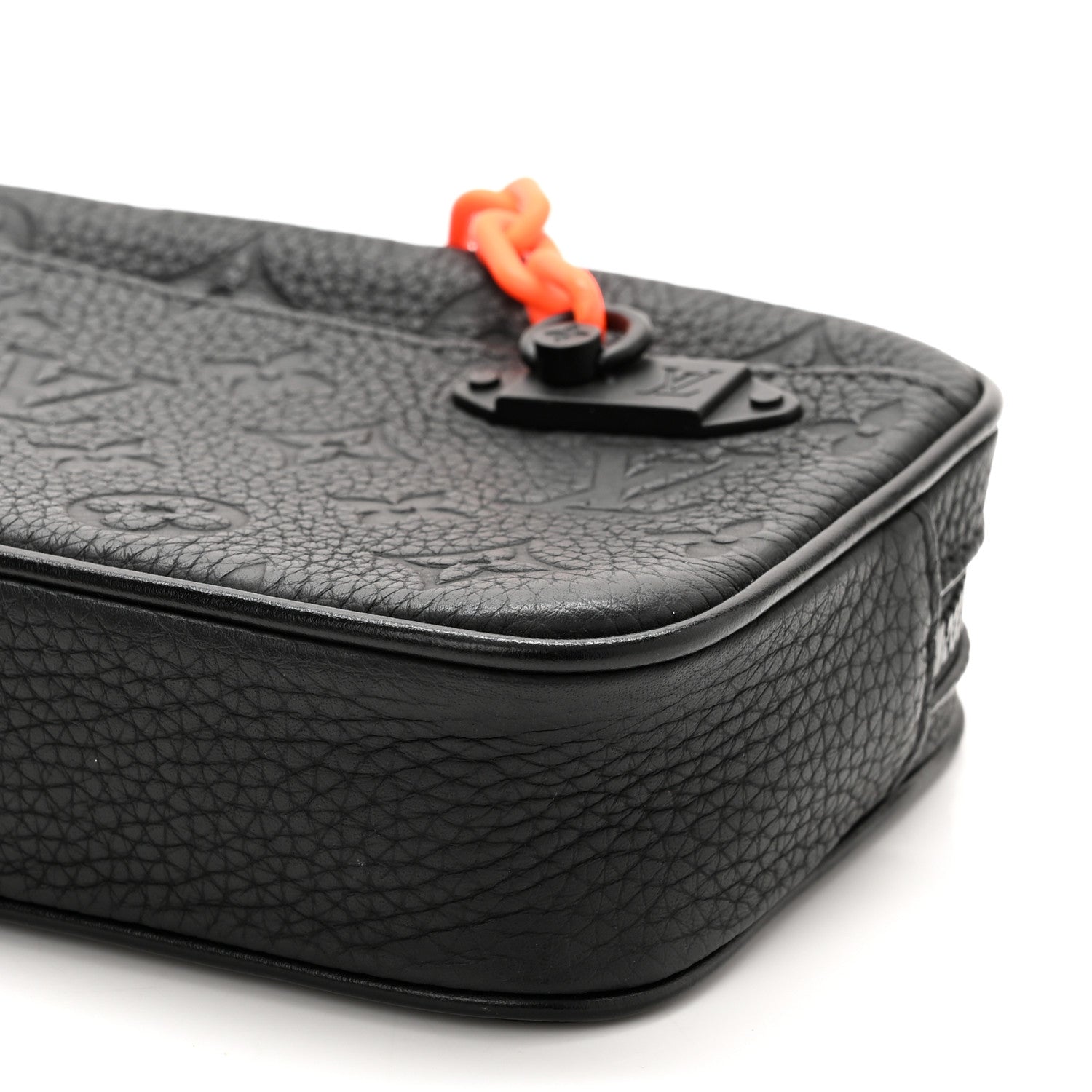 Louis Vuitton Taurillon Monogram Uniformes Solar Ray Soft Pochette Volga Belt Bag Black 10 of 10