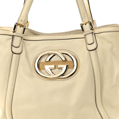 Gucci Calfskin Large Britt Shoulder Bag Ivory 8 of 13
