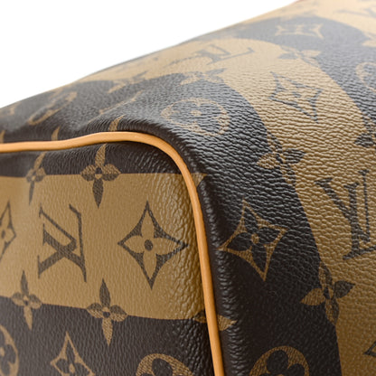 Louis Vuitton X NIGO Reverse Monogram Stripe Keepall Bandouliere 50 Brown 7 of 10