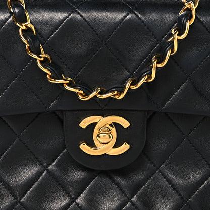 Chanel Lambskin Quilted Mini Square Flap Black 8 of 12
