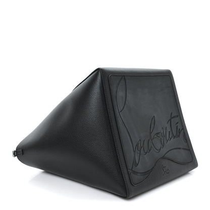 Christian Louboutin Calfskin Empire Spike Studded Small Cabachic Tote Black 4 of 10