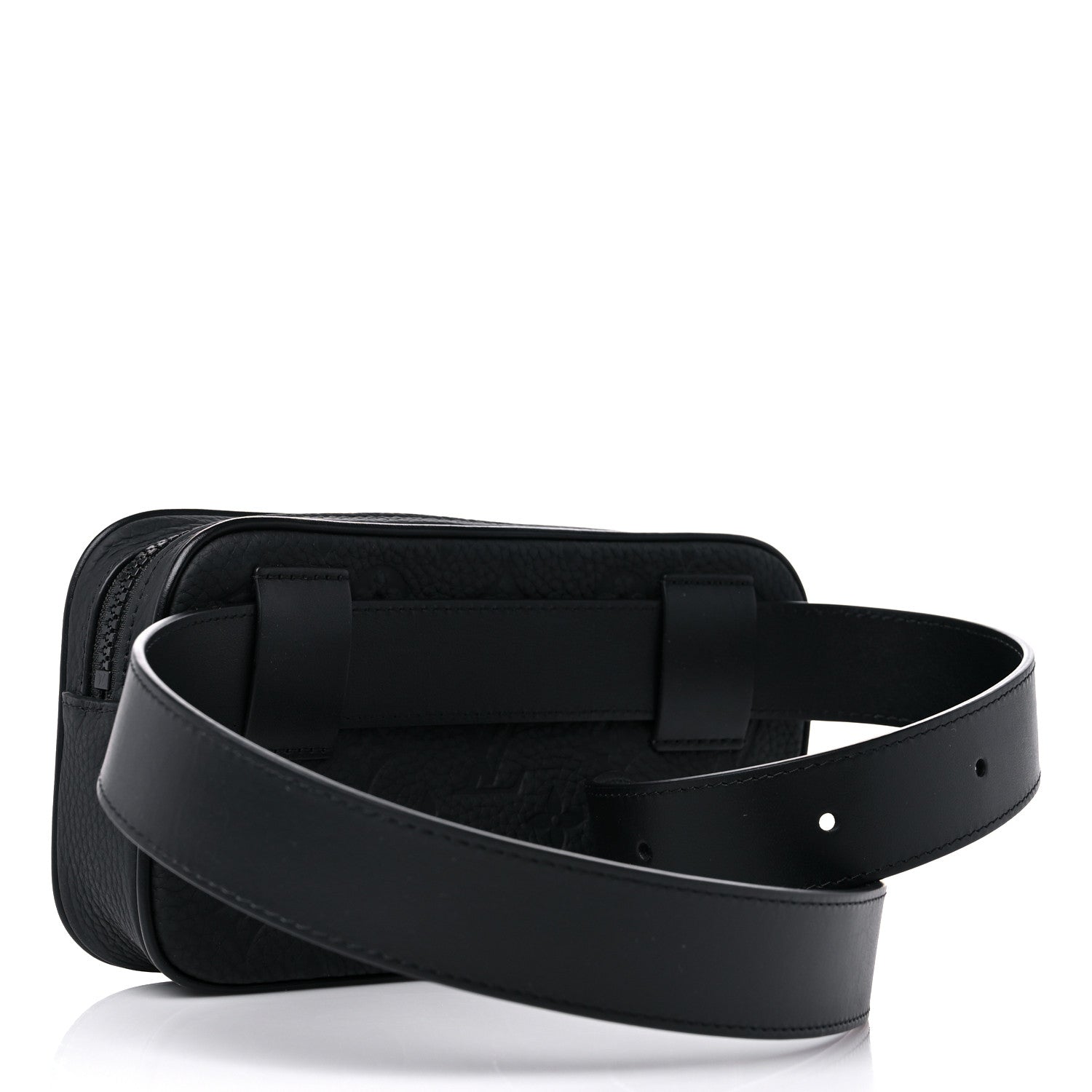 Louis Vuitton Taurillon Monogram Uniformes Solar Ray Soft Pochette Volga Belt Bag Black 3 of 11