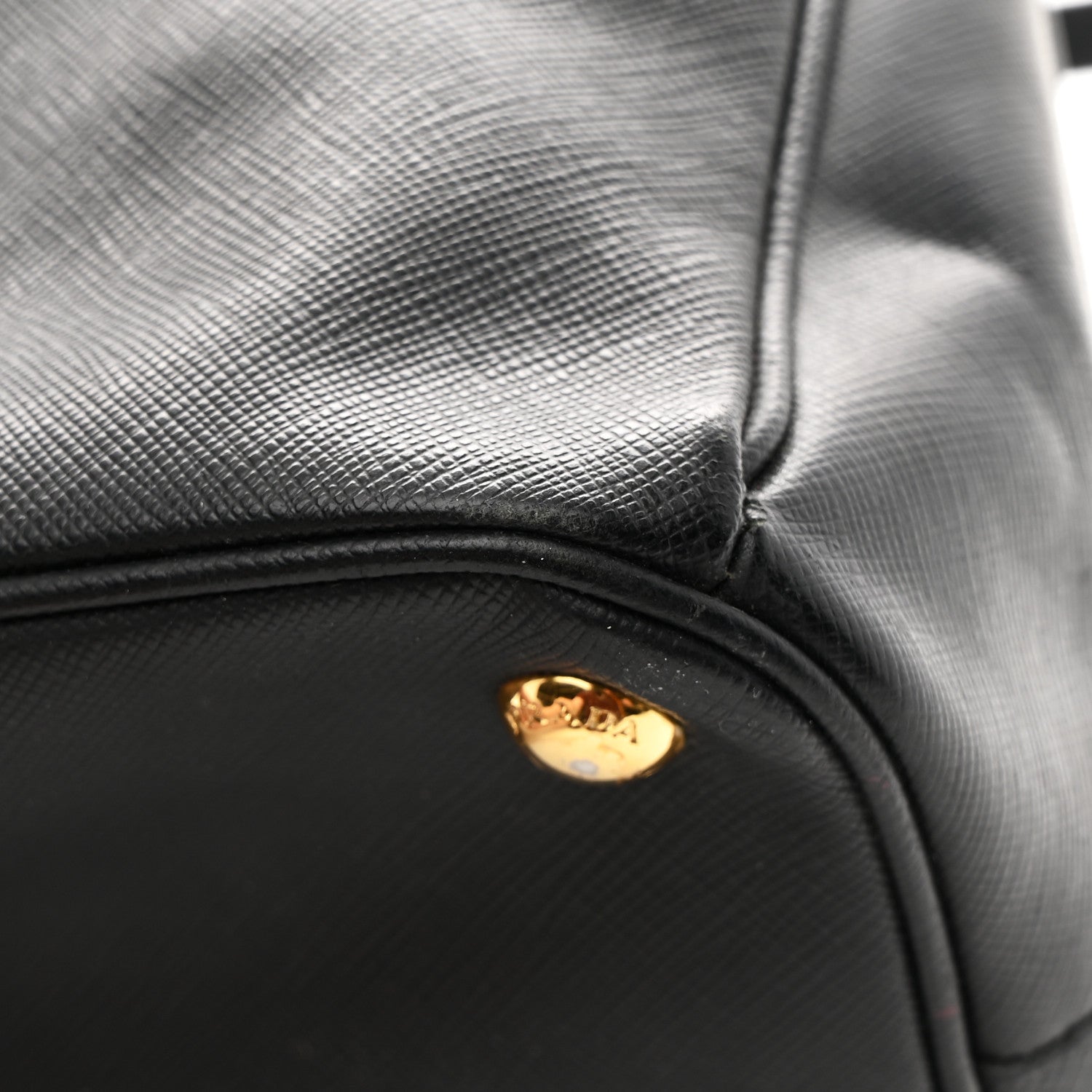 Prada Saffiano Medium Galleria Double Zip Tote Black 11 of 12