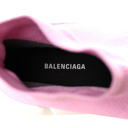 Balenciaga Technical 3D Recycled Knit Bi-Color Womens Speed 2.0 Transparent Sole Sneakers 40 Pink White 6 of 8