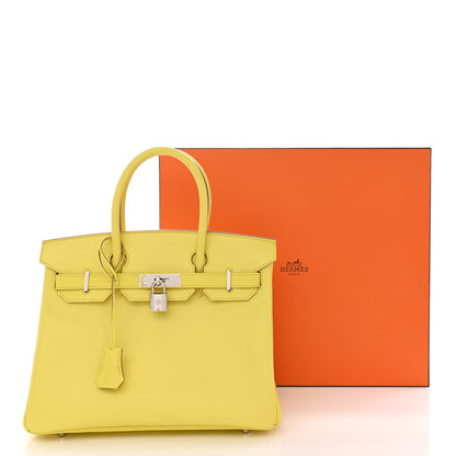 Hermes Epsom Birkin 30 Lime 11 of 11