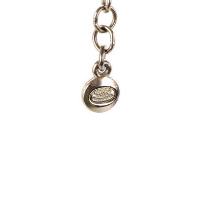 Chanel Crystal Pearl CC Bow Long Necklace Light Gold 5 of 7