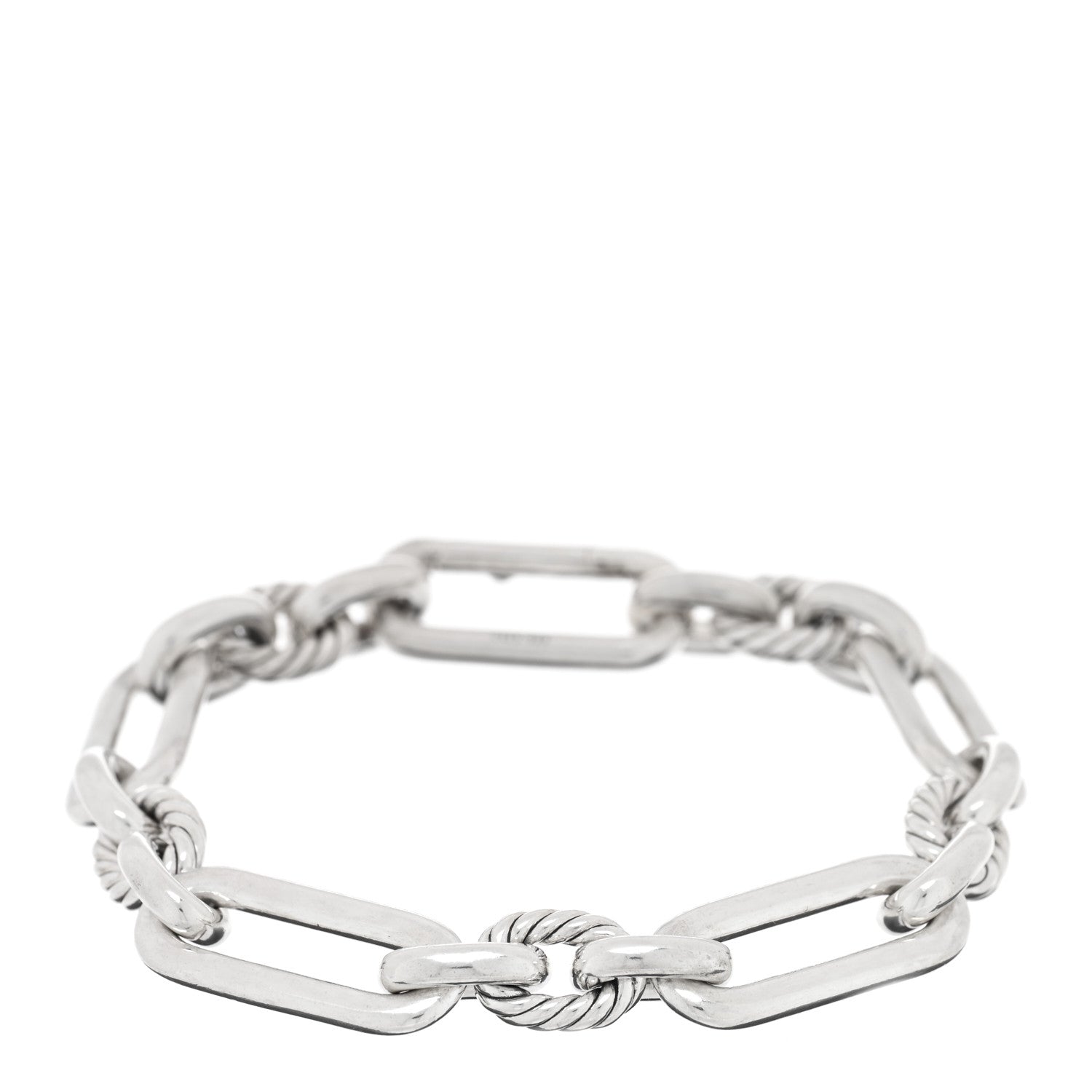 David Yurman Sterling Silver 9.8mm Lexington Chain Bracelet 1 of 3