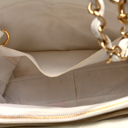 Chanel Caviar Quilted Grand Shopping Tote GST White 5 of 10