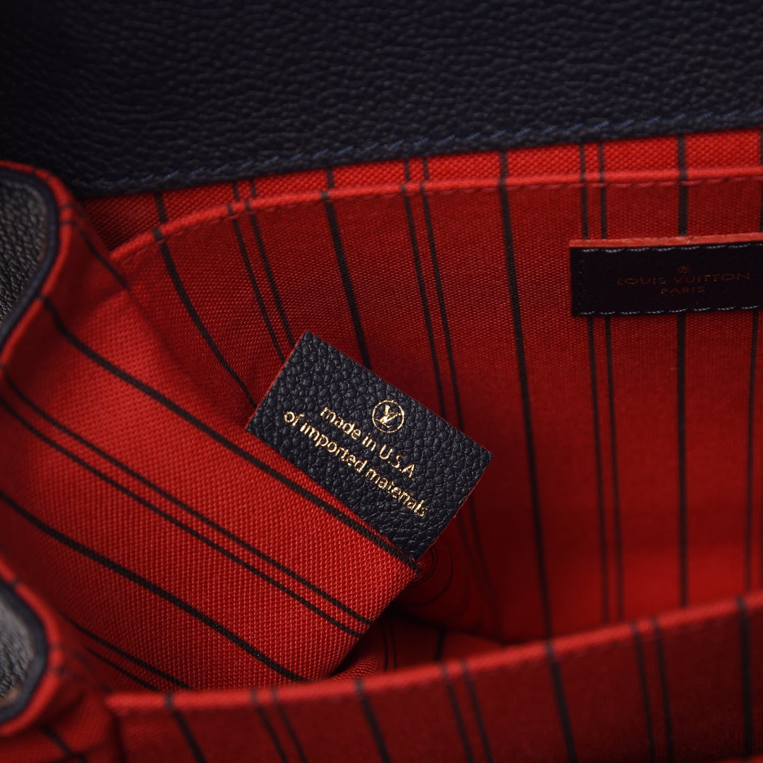 Louis Vuitton Empreinte Pochette Metis Marine Rouge 9 of 11