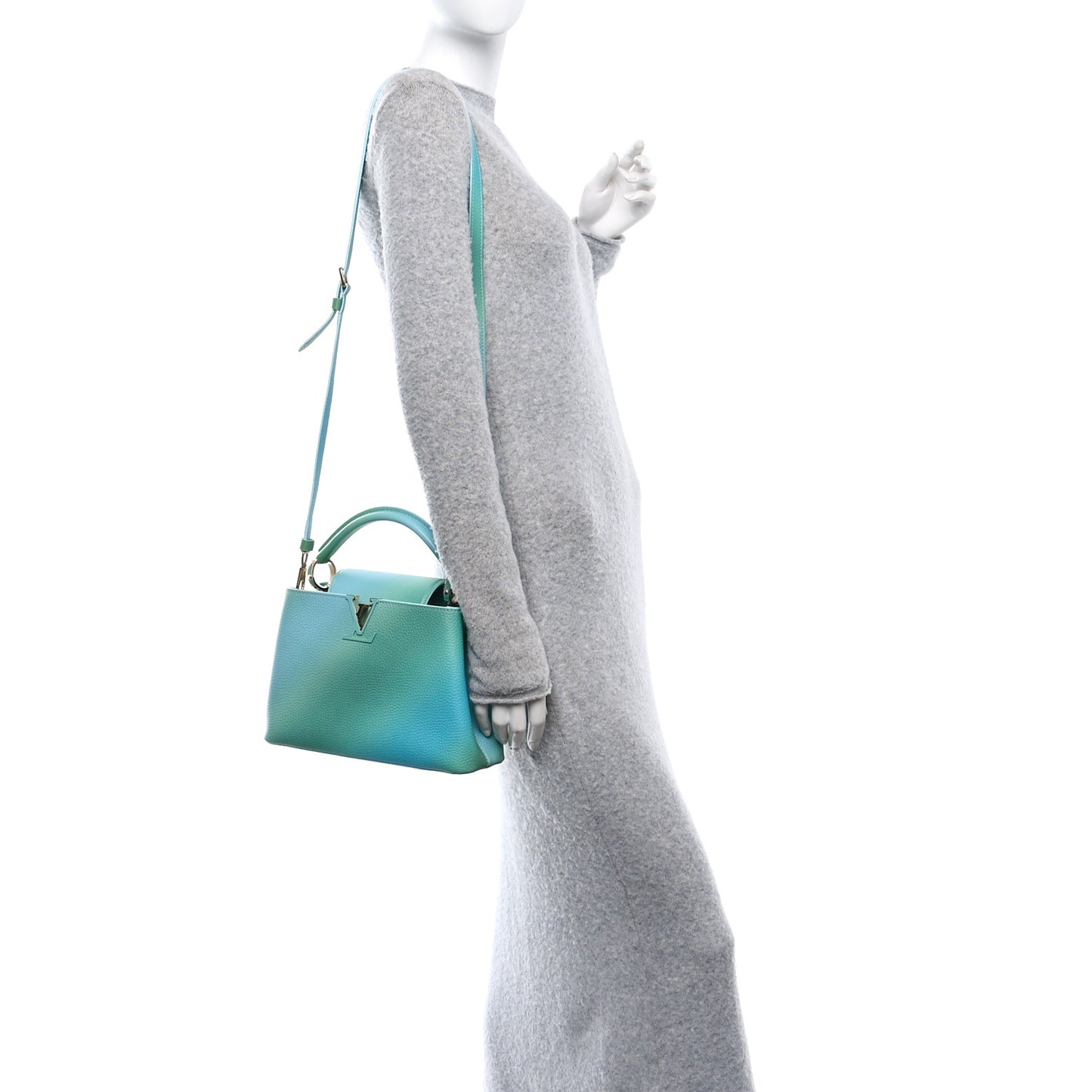 Taurillon Gradient Capucines BB  Bleu Vert