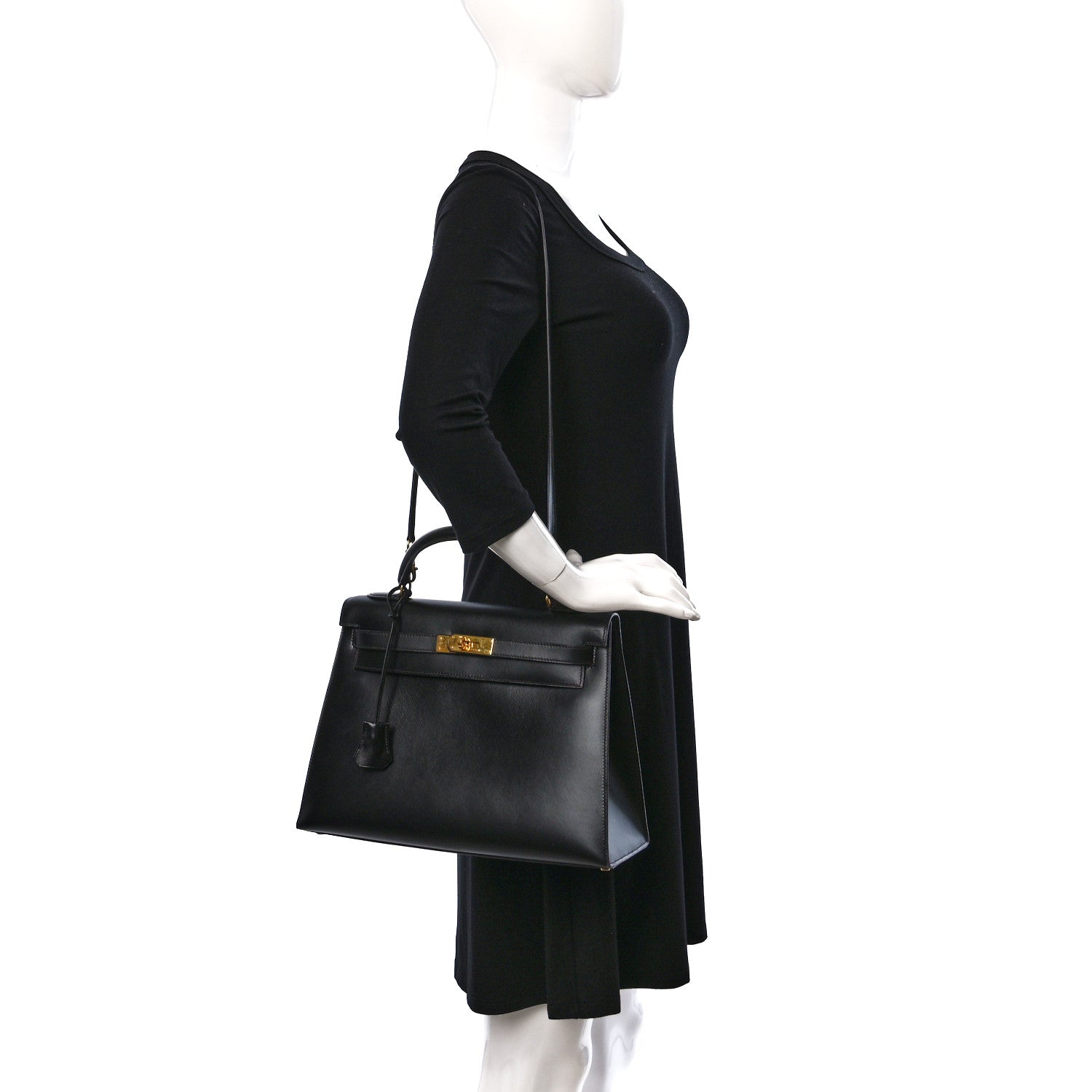 Hermes Box Kelly Sellier 28 Black 2 of 10