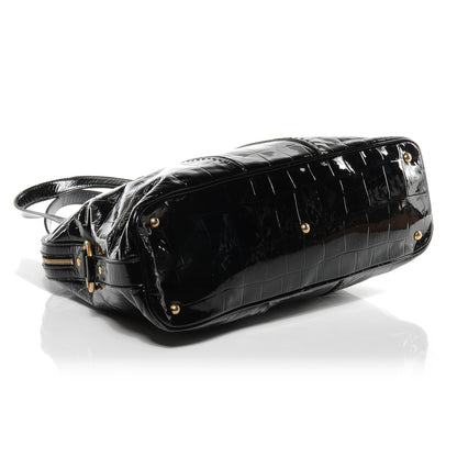 Saint Laurent Patent Croc Muse Black 4 of 7