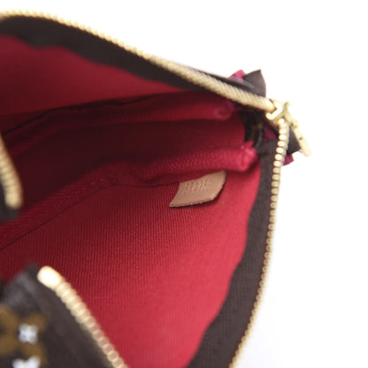 Louis Vuitton Monogram 2019 Christmas Animation Mini Courchevel Pochette Accessories Fuchsia 6 of 7