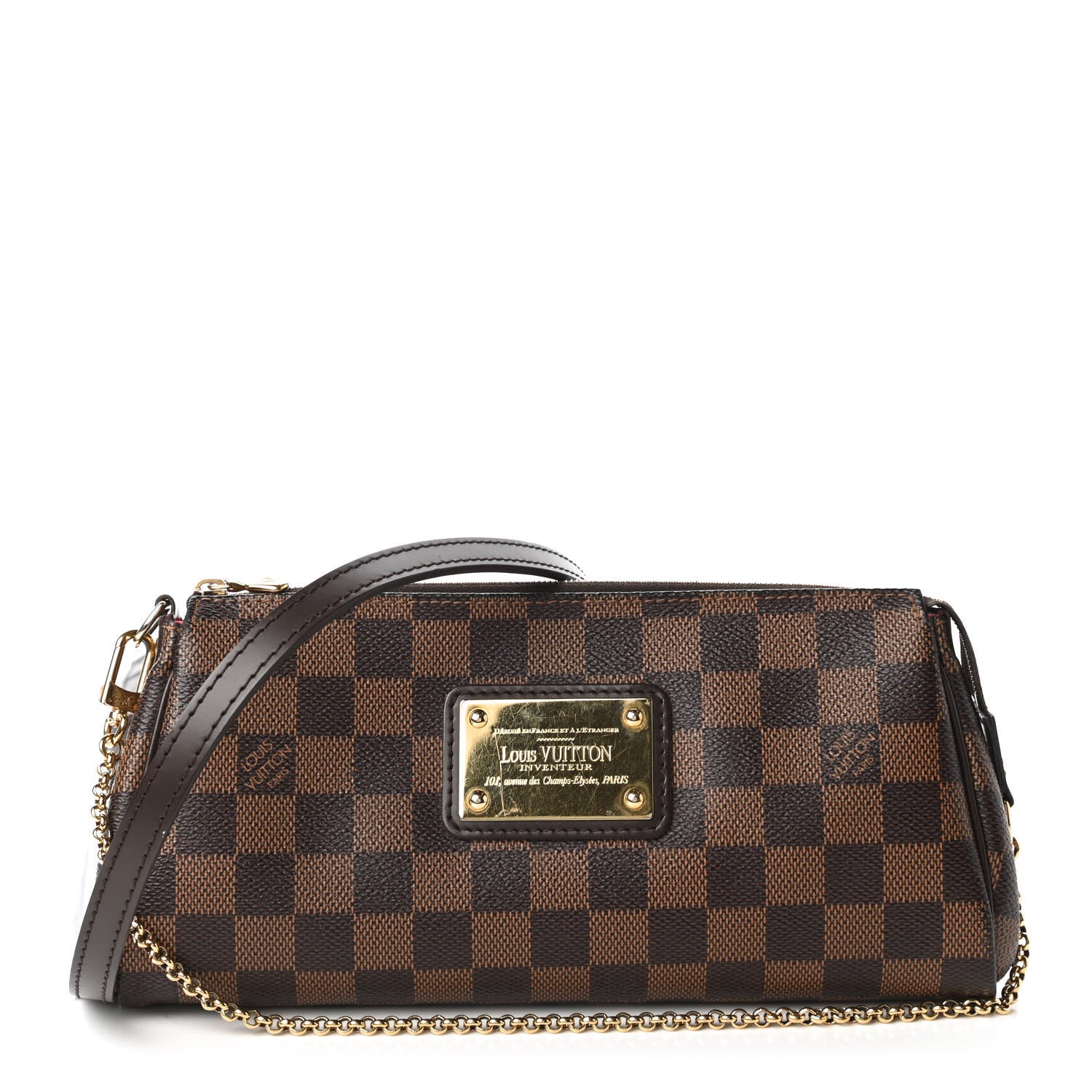 Louis Vuitton Damier Ebene Eva Clutch 1 of 10
