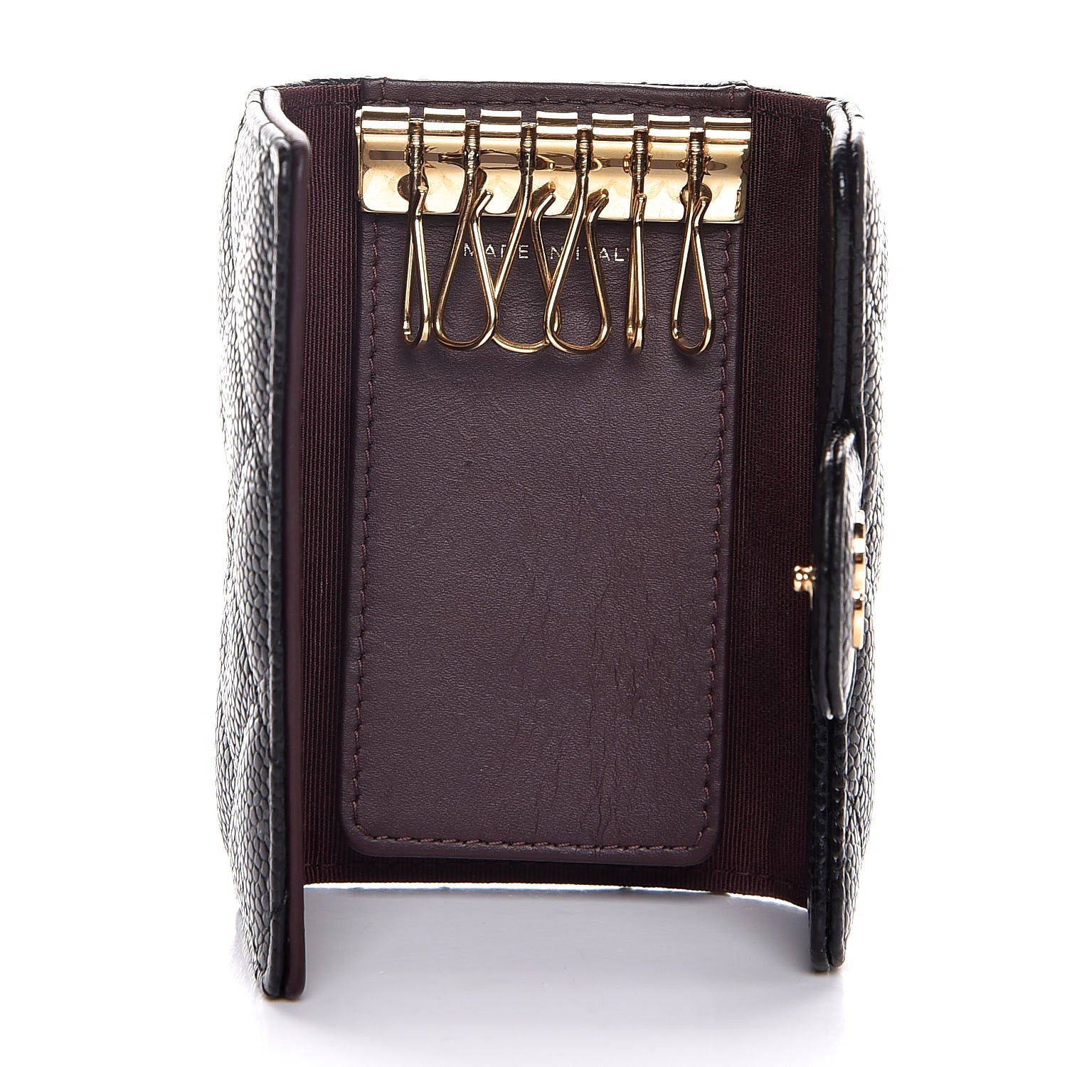 Chanel Caviar Quilted 6 Key Holder Black 5 of 8