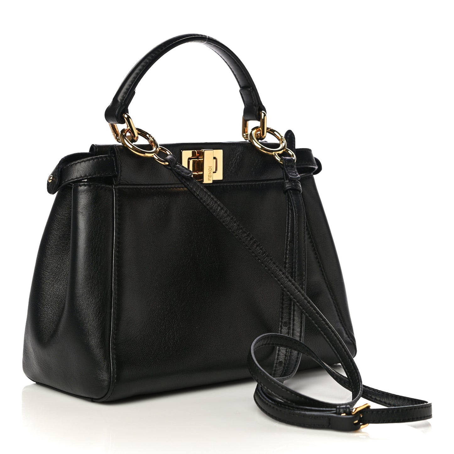 Nappa Mini Peekaboo Iconic Satchel Black