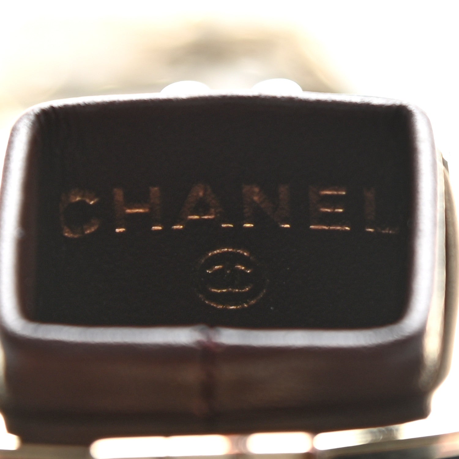 Chanel Caviar Stitched Lipstick Case On Chain Black 6 of 9