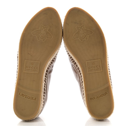 Gucci Nappa Matelasse GG Marmont Espadrilles 37.5 Porcelain Rose 5 of 14