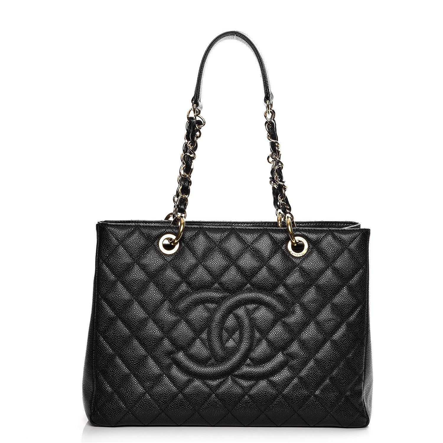 Chanel Caviar Quilted Grand Shopping Tote GST Black 1 of 11