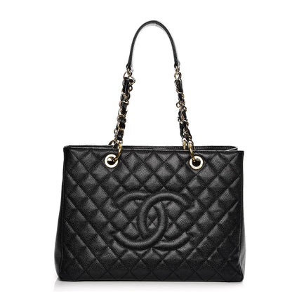 Chanel Caviar Quilted Grand Shopping Tote GST Black 1 of 11