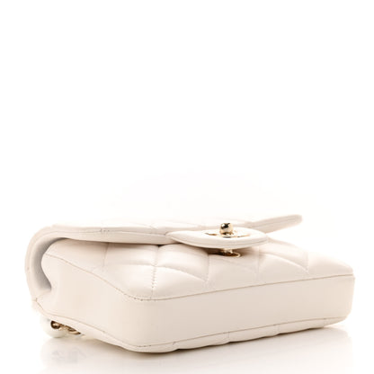 Chanel Lambskin Quilted Mini My Precious Waist Bag White 4 of 13