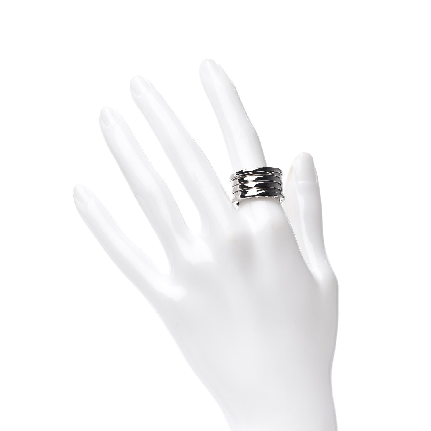 Bulgari 18K White Gold B.Zero1 Four-Band Ring 56 7.5 2 of 4