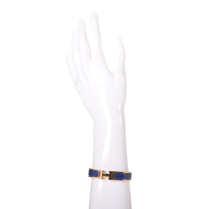 Hermes Enamel Narrow Clic Clac H Bracelet PM Bleu Royal 2 of 8