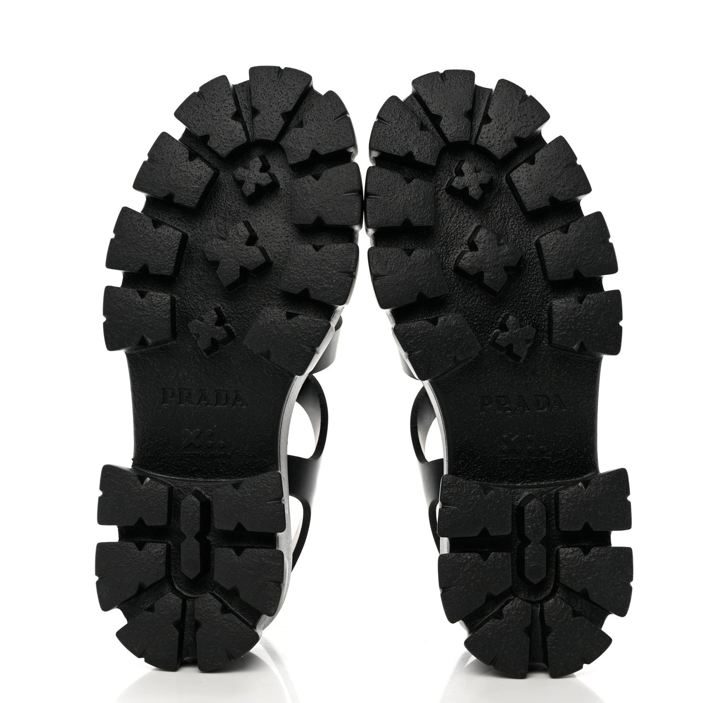 Foam Rubber Triangle Logo Monolith 55mm Cage Sandals 39 Black