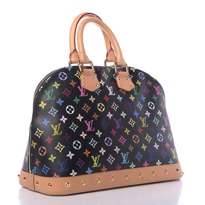 Louis Vuitton Monogram Multicolor Alma GM Black 3 of 10
