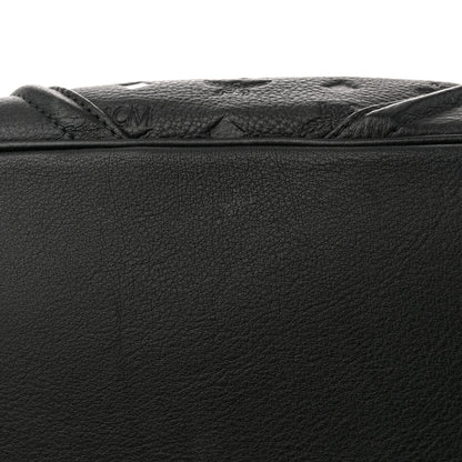MCM Calfskin Ottomar Monogram Duke Backpack Black 10 of 13