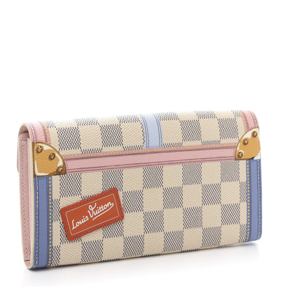 Louis Vuitton Damier Azur Summer Trunks Sarah Wallet NM 3 of 9