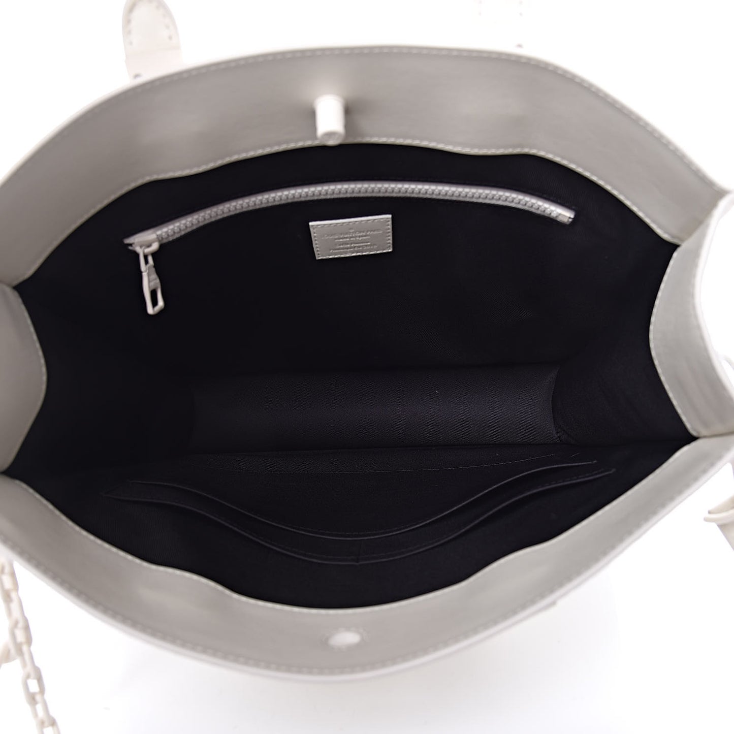 Taurillon Monogram Sac Plat Powder White