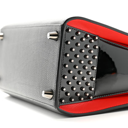Christian Louboutin Calfskin Empire Patent Studded Medium Paloma Black 9 of 9