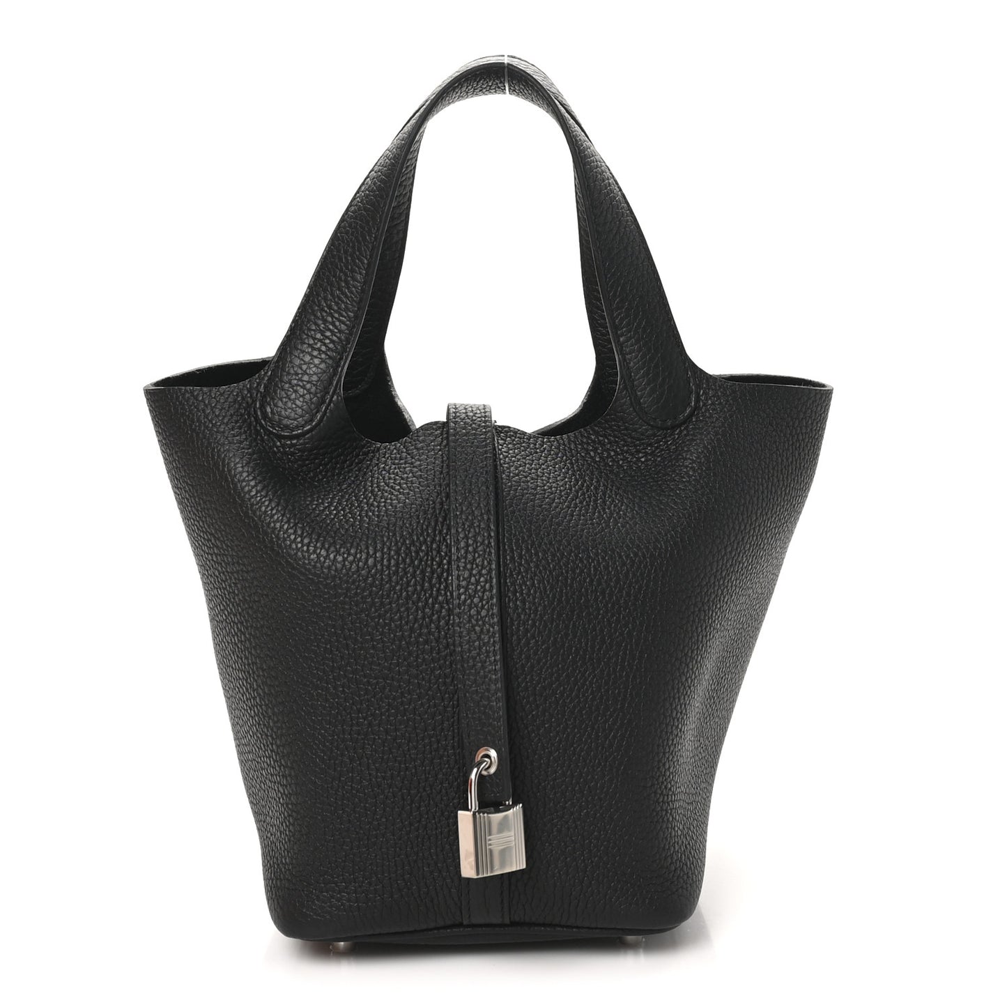 Taurillon Clemence Picotin Lock 18 PM Black