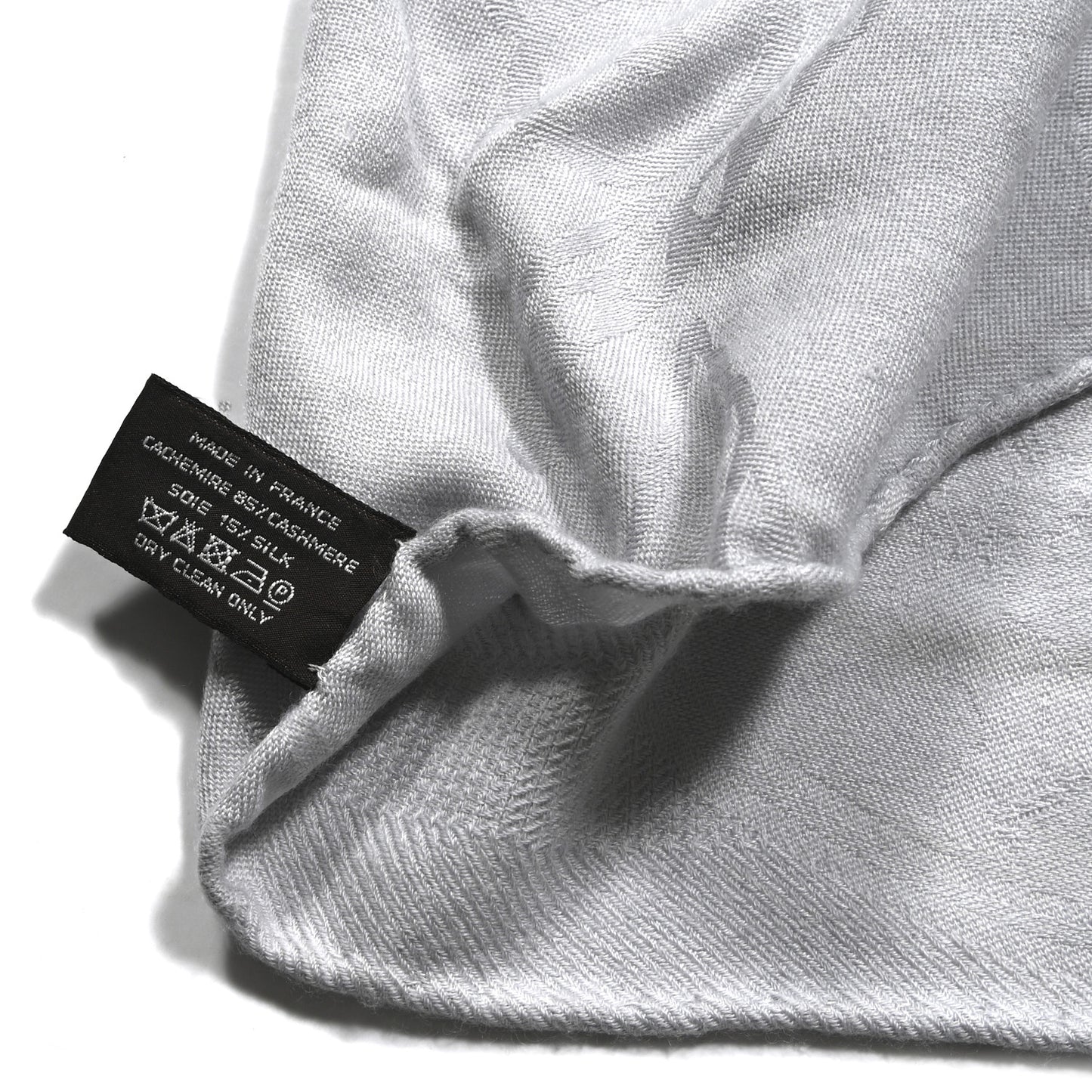 Cashmere Silk New Libris Stole Gris Nuage